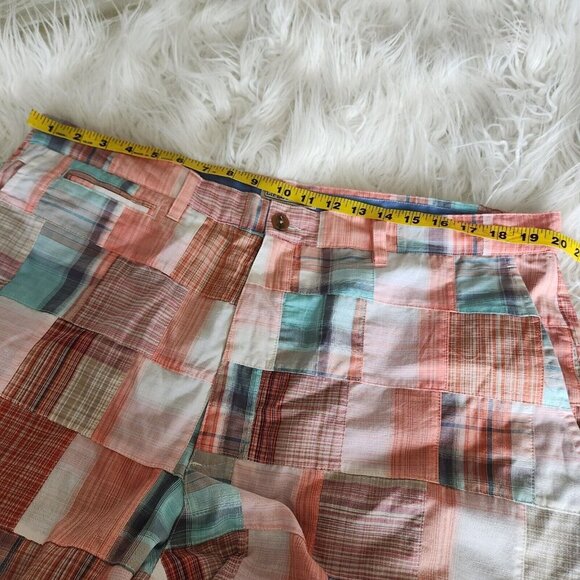 Westport Lifestyle Patchwork Short Men's‎ 40 TALL Pink Plaid Preppy Beach Casual - Picture 6 of 13